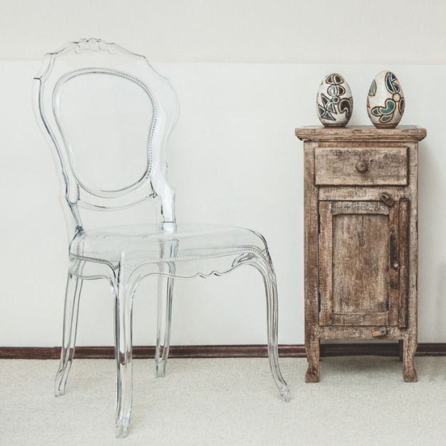 Прозрачное пластиковое кресло Gentry - фото Прозрачное пластиковое кресло Gentry - фото