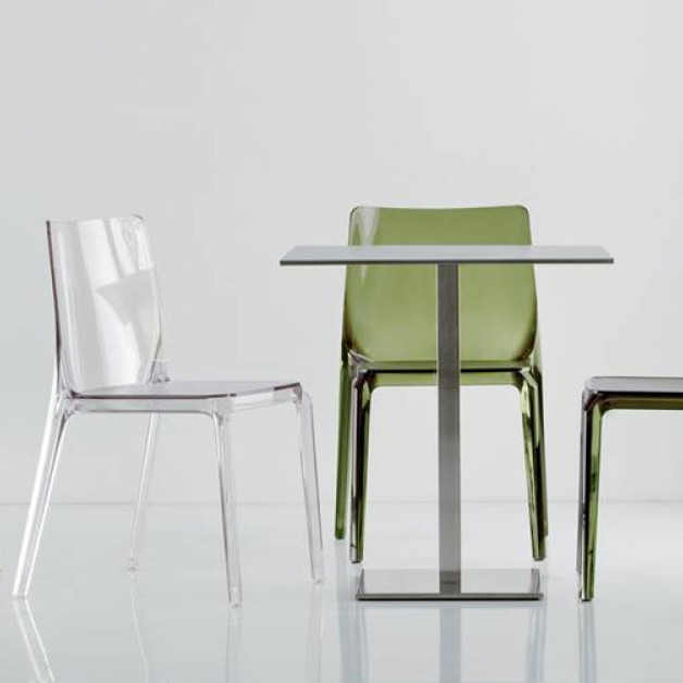 Прозрачный пластиковый стул Блиц - фото Прозрачный пластиковый стул Блиц - фото