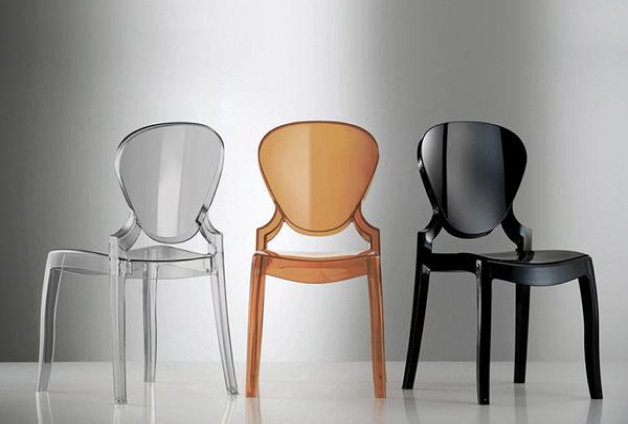 Прозрачный пластиковый стул Queen - фото Прозрачный пластиковый стул Queen - фото