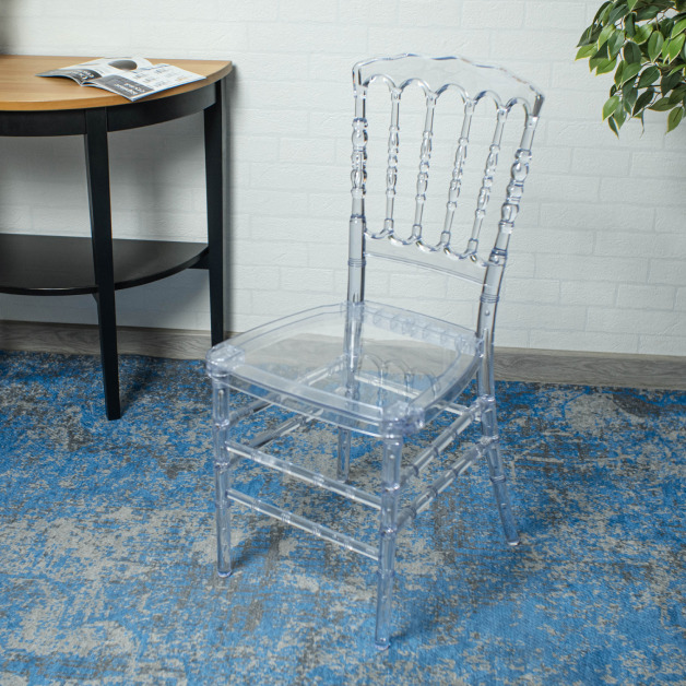 Прозрачный пластиковый стул Наполеон - фото Прозрачный пластиковый стул Наполеон - фото