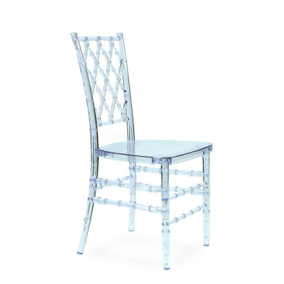 Прозрачный пластиковый стул Chiavari Diamond - фото 1 Прозрачный пластиковый стул Chiavari Diamond - фото 1