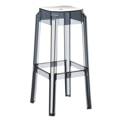 Прозрачный пластиковый барный стул Фокс 75 - фото 1 Прозрачный пластиковый барный стул Фокс 75 - фото 1
