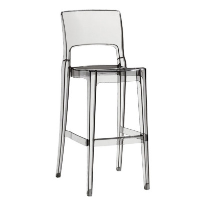 Прозрачный пластиковый барный стул Isy Antishock - фото 1 Прозрачный пластиковый барный стул Isy Antishock - фото 1